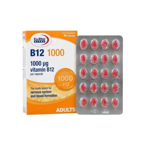 سافت ژل ویتامین B12 یوروویتال 1000 میکروگرم 60 عدد