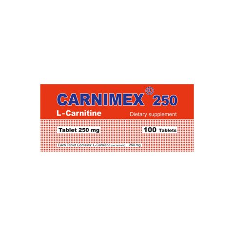 قرص کارنیمکس ال کارنیتین 250 میلی گرم شهر دارو 100 عدد